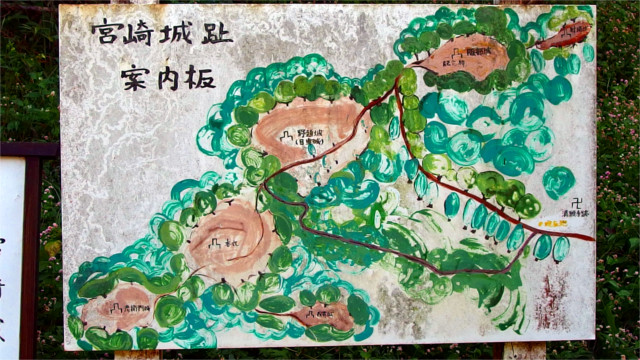 宮崎城地図
